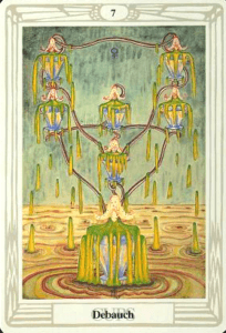 7 of Cups - Debauch - Thoth Tarot