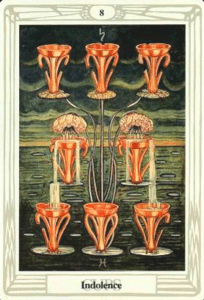 8 of Cups - Indolence - Thoth Tarot
