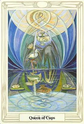 2-3-4 of Cups - Venus-Mercury-Moon in Cancer Decans - Exploring Emotional Security - 59 Queen of Cups - Thoth Tarot