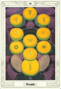 10 of Disks - Wealth - Thoth Tarot