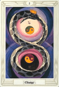 2 of Pentacles - Change - Thoth Tarot