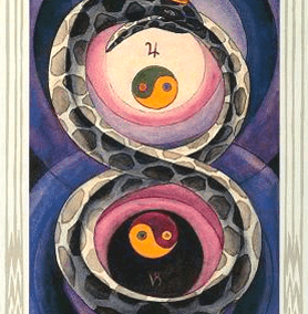 2 of Pentacles - Change - Thoth Tarot