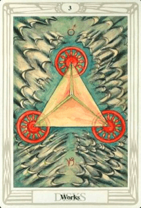 3 of Pentacles - Works - Thoth Tarot
