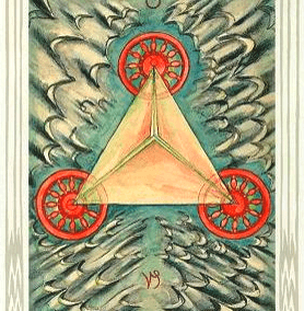 3 of Pentacles - Works - Thoth Tarot