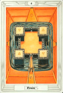 4 of Pentacles - Power - Thoth Tarot