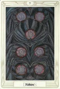 7 of Pentacles - Failure - Thoth Tarot