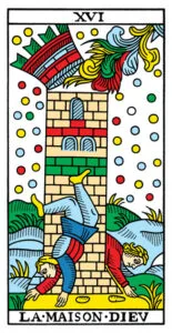 9 of Swords: Mars in Gemini: Weaponizing Mental Sharpness - 6 The Tower - Tarot de Marseilles