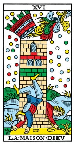 The Tower - Tarot de Marseilles