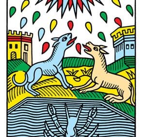 The Moon - La Lune - Tarot de Marseille