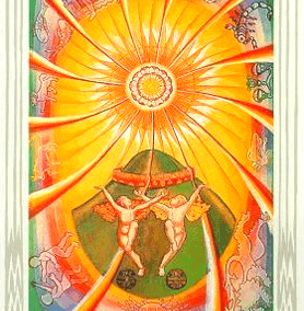 Male and Female Genders in the Tarot Cards - 21 The Sun - Thoth Tarot