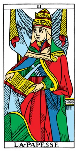 2-3-4 of Cups - Venus-Mercury-Moon in Cancer Decans - Exploring Emotional Security - 40 The High Priestess - Tarot de Marseilles