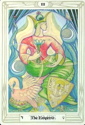 2-3-4 of Cups - Venus-Mercury-Moon in Cancer Decans - Exploring Emotional Security - 13 The Empress - Thoth Tarot