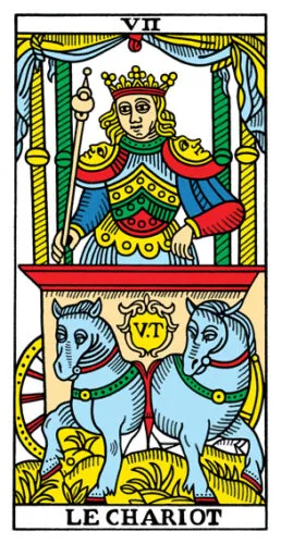 2-3-4 of Cups - Venus-Mercury-Moon in Cancer Decans - Exploring Emotional Security - 4 The Chariot - Tarot de Marseilles