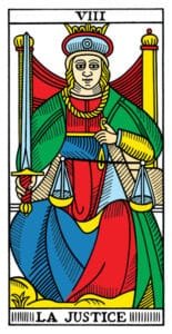 Justice - Tarot de Marseille