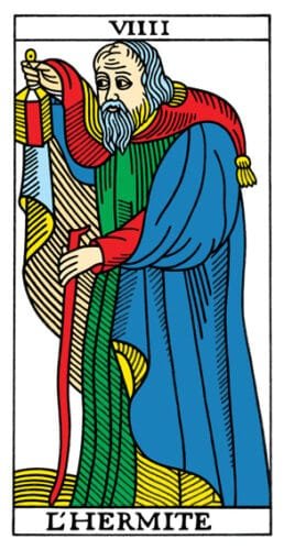 Comparative Tarot Intensive One-On-One Workshop - 4 The Hermit - Tarot de Marseille
