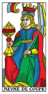 10 of Swords - Sun in Gemini - Overwhelming Mental Exhaustion - 24 Queen of Cups - Tarot de Marseilles
