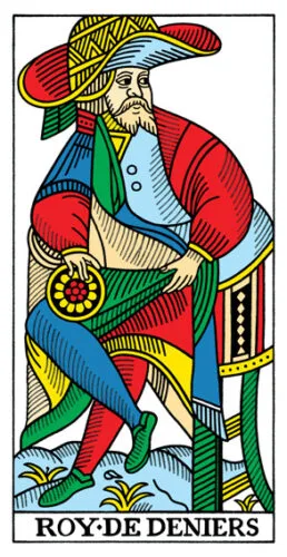 5-6-7 of Wands - Saturn-Jupiter-Mars in Leo Decans: Three Kings Breaking Cycles - 66 King of Pentacles - Tarot de Marseille