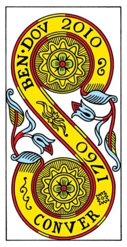 2-3-4 of Pentacles: Jupiter-Mars-Sun in Capricorn Decans: Material Structure of Desire - 19 2 of Pentacles - Tarot de Marseille