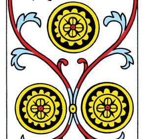 3 of Pentacles - Tarot de Marseille