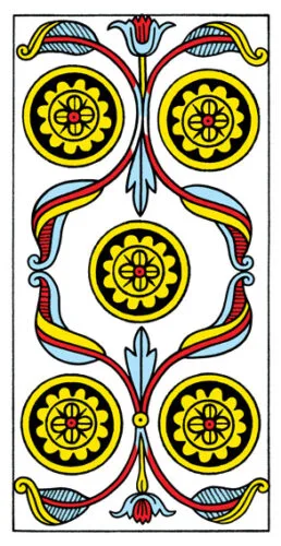 5 of Pentacles - Tarot de Marseilles