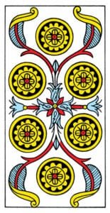6 of Pentacles - Tarot de Marseilles