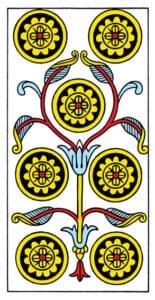 7 of Pentacles - Tarot de Marseiles