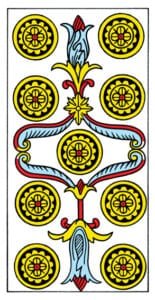 9 of Pentacles - Tarot de Marseille