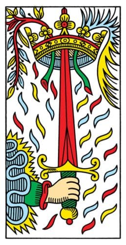 Ace of Swords - Tarot de Marseille