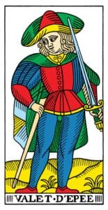 Page of Swords - Tarot de Marseille