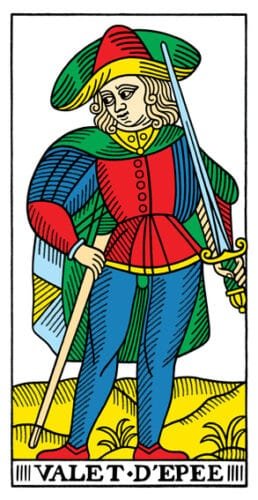 Page of Swords - Tarot de Marseille