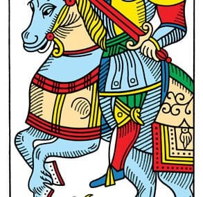 Knight of Swords - Tarot de Marseille