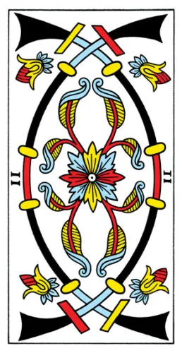 2 of Swords - Tarot de Marseille