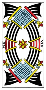 8 of Swords - Tarot de Marseilles