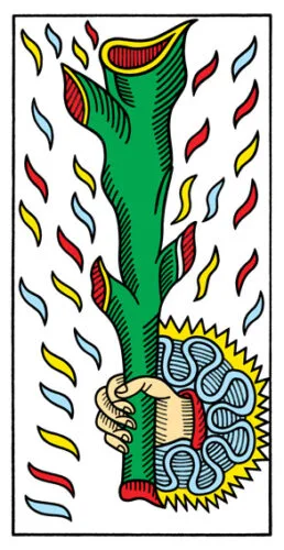 2-3-4 of Cups - Venus-Mercury-Moon in Cancer Decans - Exploring Emotional Security - 50 Ace of Wands - Tarot de Marseille
