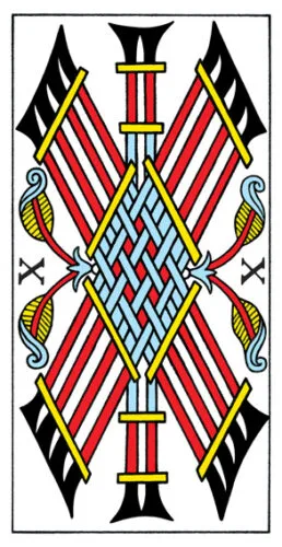 10 of Wands - Tarot de Marseille