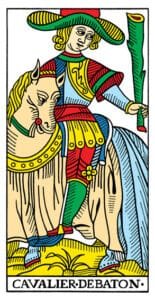 Knight of Wands - Tarot de Marseille