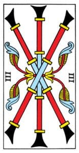 3 of Wands - Tarot de Marseilles