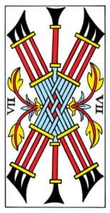 7 of Wands - Tarot de Marseille