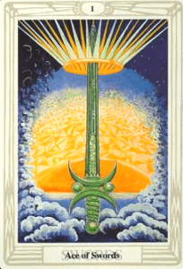 Ace of Swords - Root of the Powers of Air - Thoth