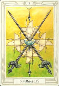 2 of Swords - Peace - Thoth Tarot