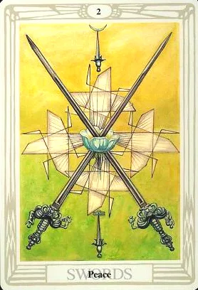 2 of Swords - Peace - Thoth Tarot