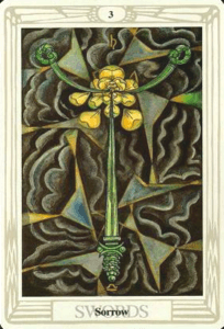 3 of Swords - Sorrow - Thoth Tarot
