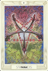 5 of Swords - Defeat - Thoth Tarot