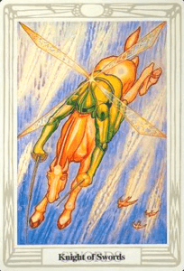King of Swords - Knight of Swords - Thoth Tarot