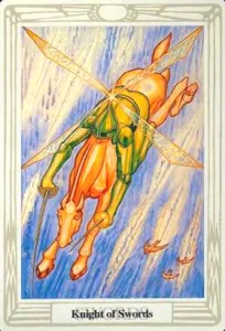 King of Swords - Knight of Swords - Thoth Tarot