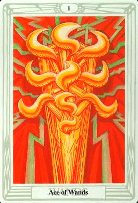 2-3-4 of Cups - Venus-Mercury-Moon in Cancer Decans - Exploring Emotional Security - 51 Ace of Wands - Root of the Powers of Fire - Thoth Tarot