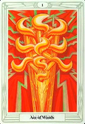 2-3-4 of Cups - Venus-Mercury-Moon in Cancer Decans - Exploring Emotional Security - 51 Ace of Wands - Root of the Powers of Fire - Thoth Tarot