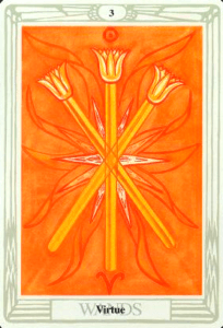 3 of Wands - Thoth Tarot - Sun in Aries
