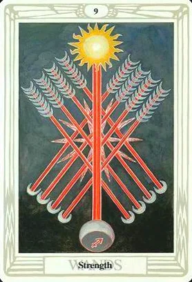 9 of Wands - Strength - Thoth Tarot