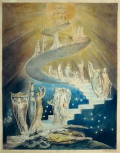 Jacob's Ladder - a Painting by William Blake - depicts the Bible story of the dream of Jacob